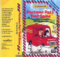 Postman Pat's Trail Game ZX Spectrum US box art